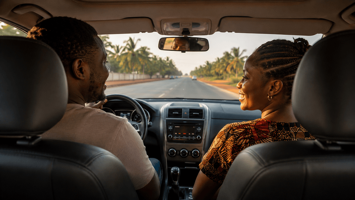 Passagers en covoiturage au Bénin avec CovoBen